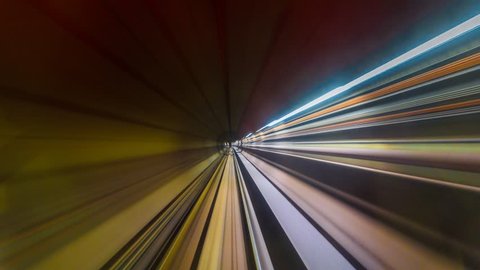 Time lapse from the Putra LRT subway, an automated guideway transit service operating along Klang Valley in Kuala Lumpur, Malaysia. 4K UHD