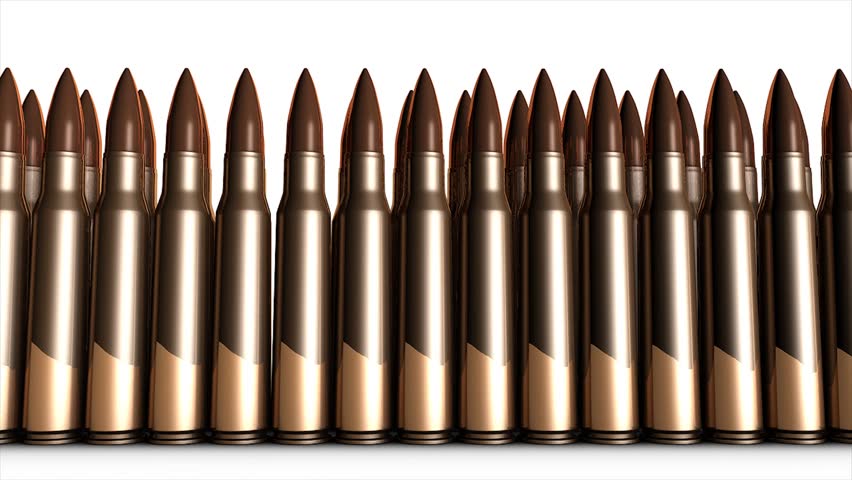 Bullet animation, 5.56mm bullets.
