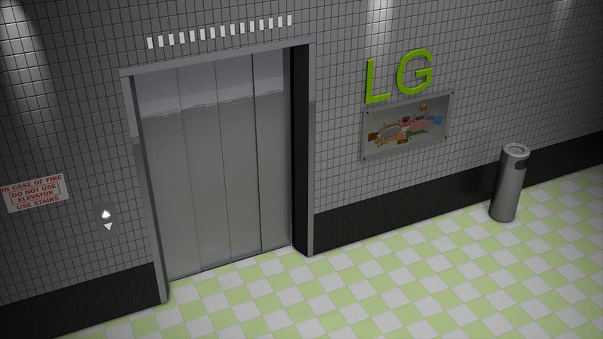 3d animation Elevator