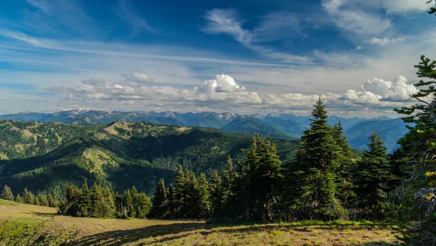 4K Olympic National Park Hurricane Ridge Time-lapse