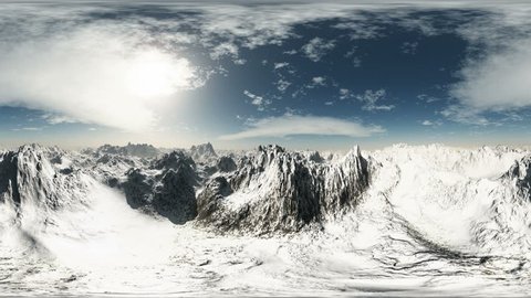 vr 360 aerial panorama of mountains made for virtual reality
