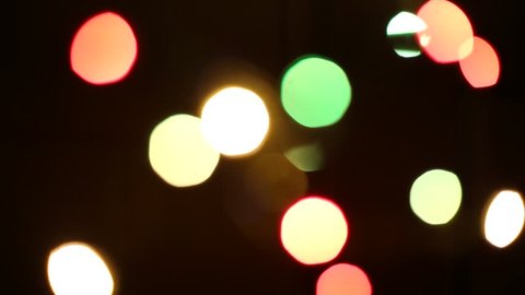 Our of focus Christmas lights