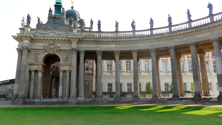 Landmark and most representative part of the University of Potsdam campus the New Palace, Germany