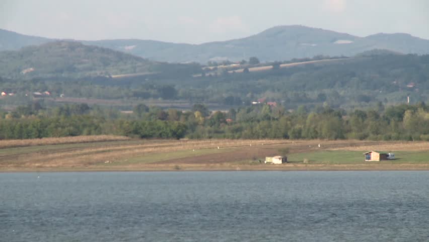 Lake in hills