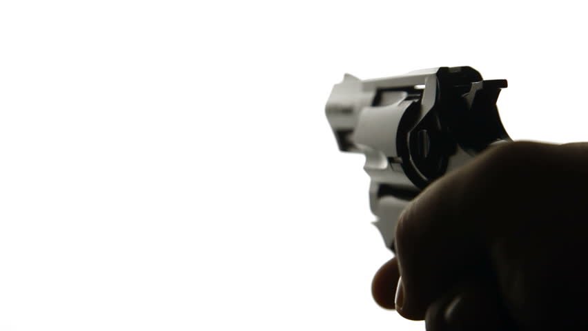 Hand with Gun On White Stock Footage Video (100% Royalty-free) 2247709 | Shutterstock