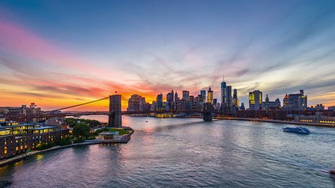 New York City time lapse from above the East River.
