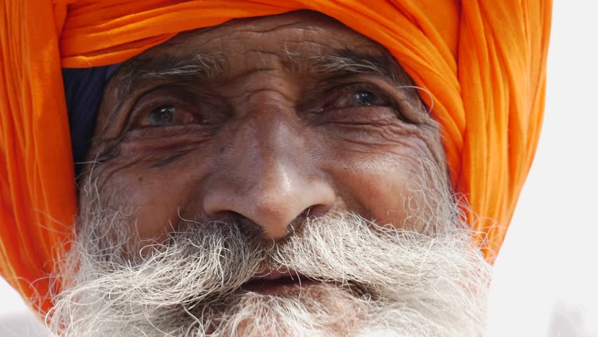 Close-up of Sikh Man, Punjab, India | Shutterstock HD Video #22508767