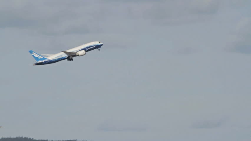 OSLO, NORWAY - MAY 3, 2012:  Boeing 787 Dreamliner on its Europe Tour visiting
