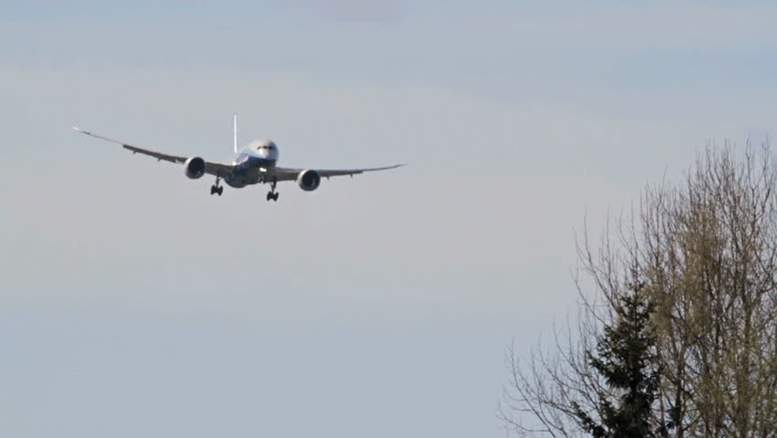 OSLO, NORWAY - MAY 3,2012: Boeing 787 Dreamliner on its Europe Tour visiting OSL