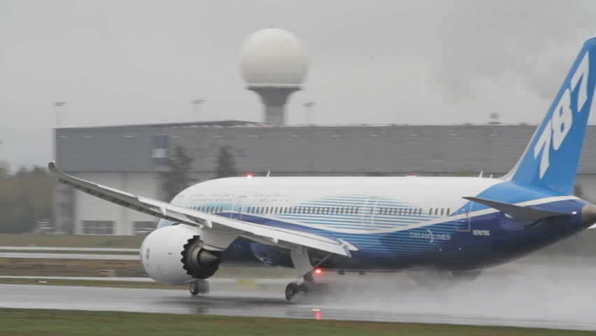 OSLO, NORWAY - MAY 4, 2012: Boeing 787 Dreamliner on its Europe Tour visiting