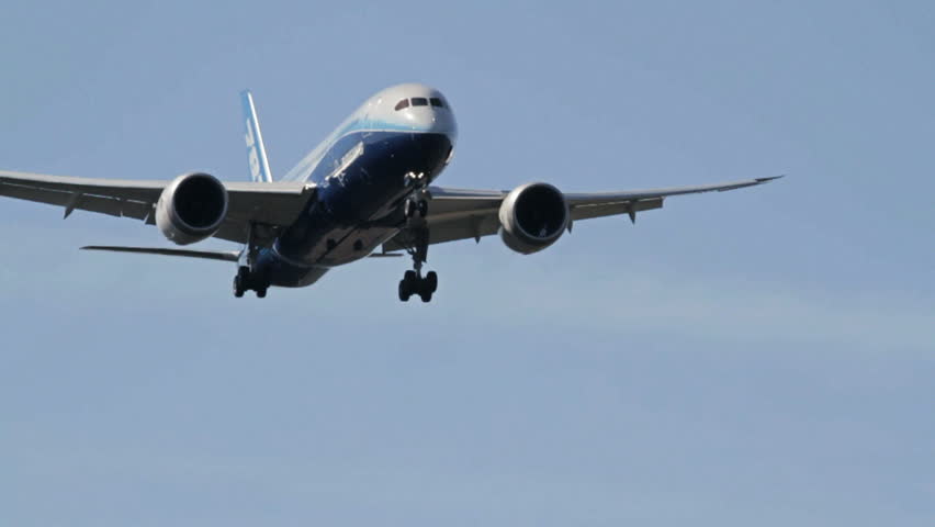OSLO, NORWAY - MAY 3, 2012: Boeing 787 Dreamliner on its Europe Tour visiting
