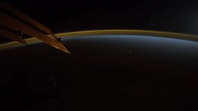 30th NOV 2016: Planet Earth seen from the International Space Station with Aurora Borealis over the earth, Time Lapse 4K. Images courtesy of NASA Johnson Space Center 
