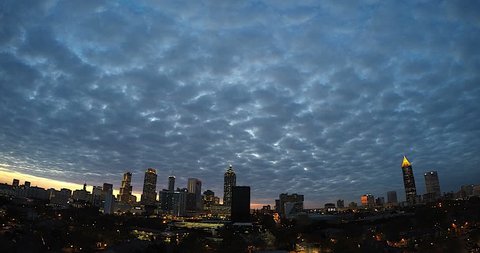 Atlanta Skyline Night Lapse