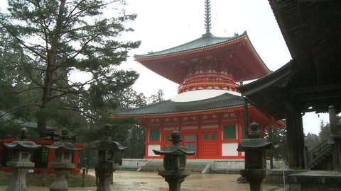 second tallest Pagoda in Koya-San, Japan