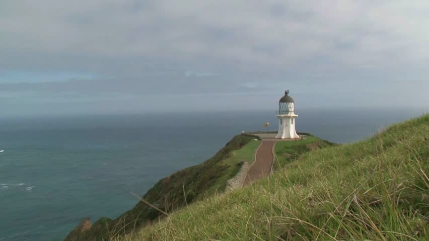 View of Cape Reinga lighthouse, New Zealand's most northern point