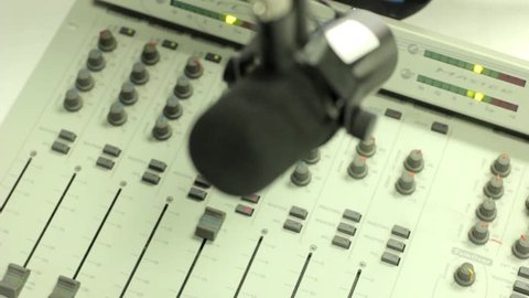 mixer in the radio Studio