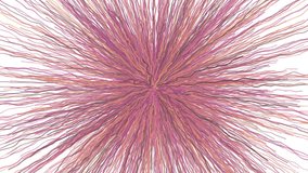 Pink Growing Ribbon Clew on White Background -  Abstract  Video Footage  - Powered by Shutterstock - Get 15% off with code: PIKWIZARD15