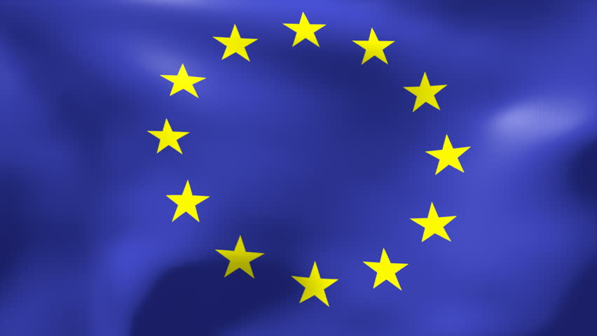 European Union Flag - slow