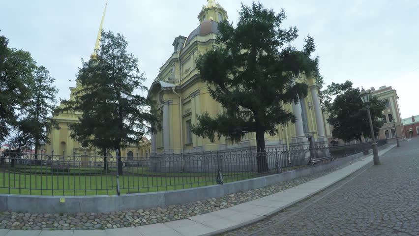 RUSSIA, SAINT PETERSBURG, JULY, 2016: Peter and Paul Cathedral in the Peter and Paul Fortress in St Petersburg, July 2016 in St Petersburg Russian Federation