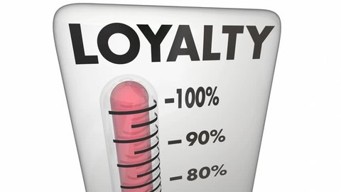 Loyalty Customer Employee Retention Satisfaction Thermometer 3d Animation