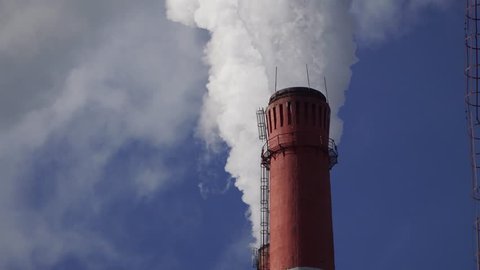 pipes emit harmful emissions polluting the environment