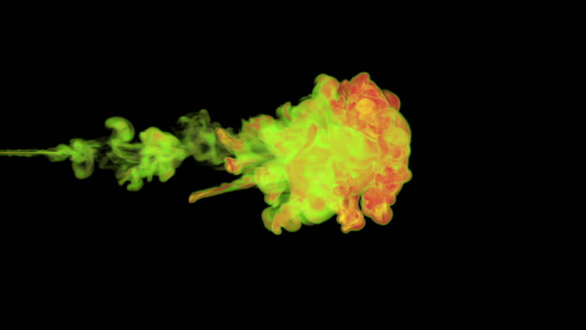 stylized yellow paint dissolved in water on a black background. 3d render. voxel graphics. computer simulation 2