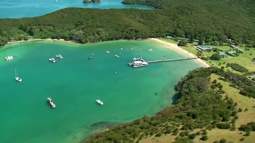 Scenic flight over Urupukapuka, a popular destination for tourists and is one of