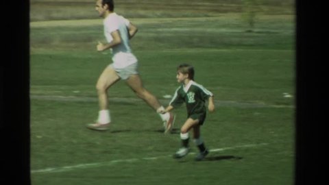 CALIFORNIA 1981: kids playing soccer