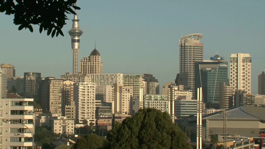 AUCKLAND, NEW ZEALAND - CIRCA SEPTEMBER 2011: View from Parnell Rose gardens to