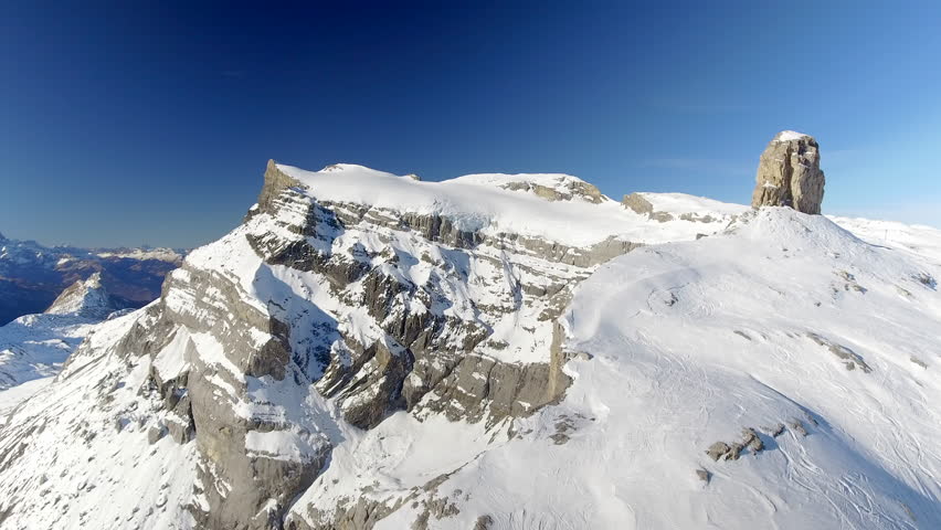 Snowy Mountain and Deep Valley 