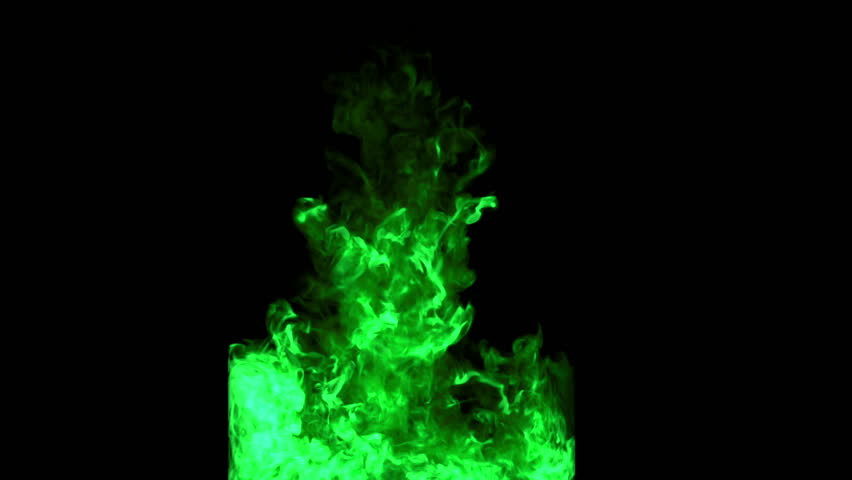 stylized green ink drop in water on a black background. 3d render. voxel graphics. computer simulation of smoke. ink shot
