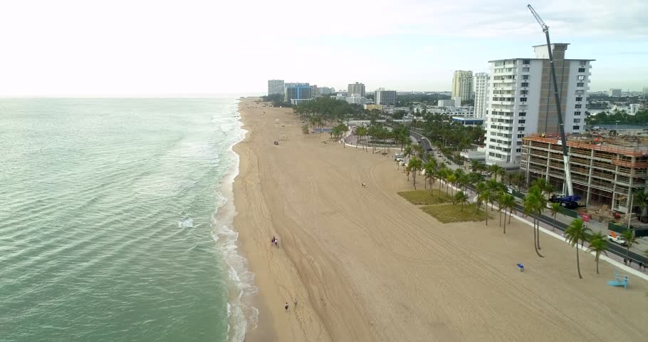 Birds eye view of Fort Lauderdale Beach FL