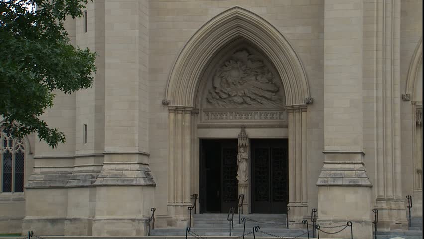 National Cathedral entrance in detail, Washington, D.C.