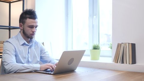 Portrait Young Man Sitting His Desk Stock Photo 648506098 | Shutterstock