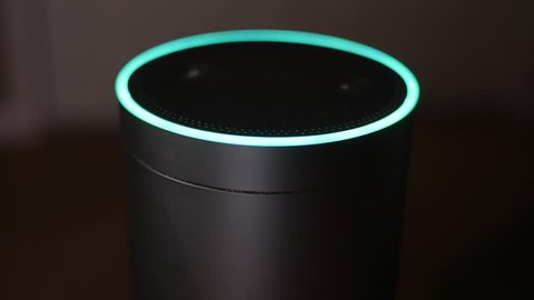 Circa December, 2016 - An unidentified man at home asks his Amazon Echo how many feet are in a mile.  	