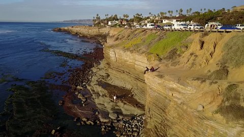 San Diego Del Mar Cliffs Drone