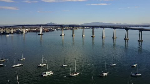 San Diego Coranado Bridge Drone