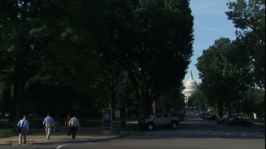 US Capitol from train station