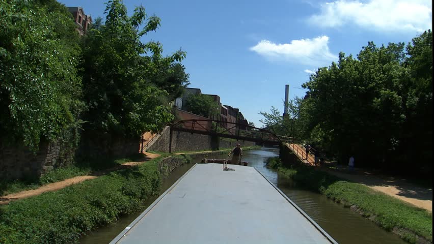 C & O Canal Barge steersman, Washington, D.C.