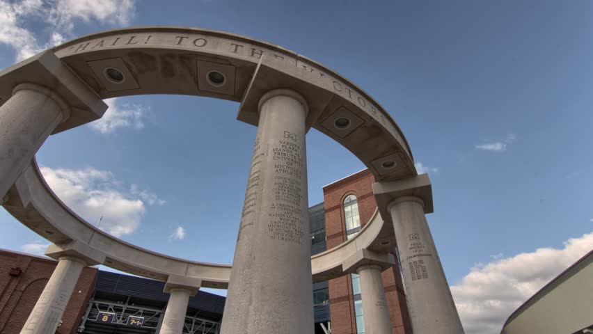 Time lapse sculpture in Ann Arbor, Michigan.