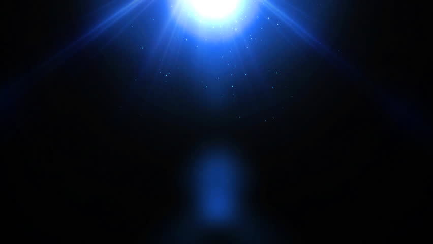 Deep Blue Light Flare with Stock Footage Video (100% Royalty-free