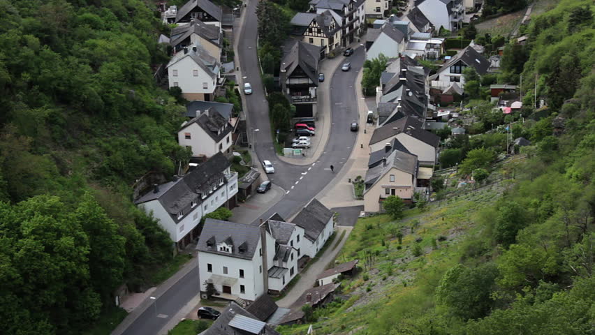 small german village from above