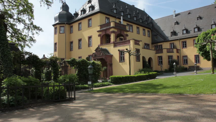 castle near river rhine in germany