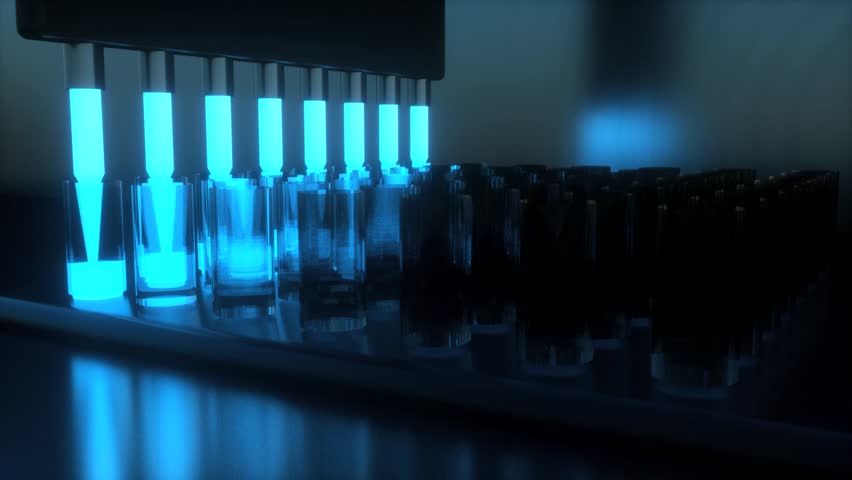 Automated Chemical Experiment Device Royalty-Free Stock Footage #22776067