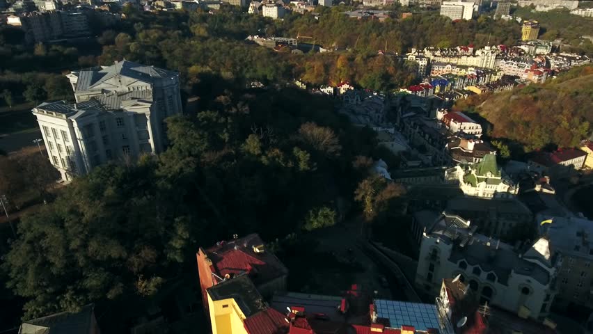 Aerial flyover of Saint Andrew