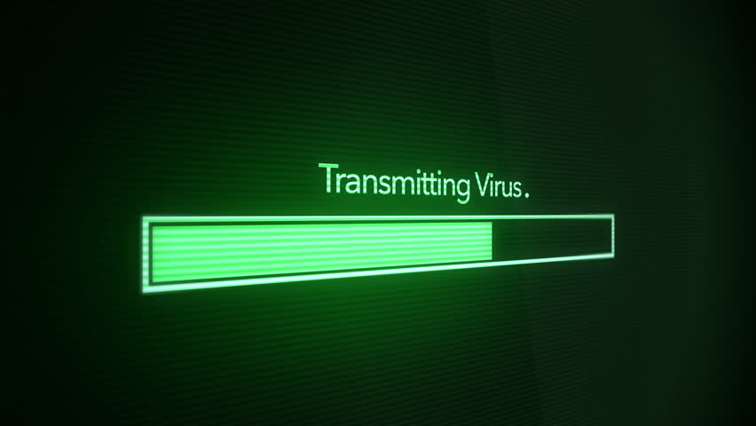 Transmitting Virus to Computer - Stock Footage Video (100% Royalty-free