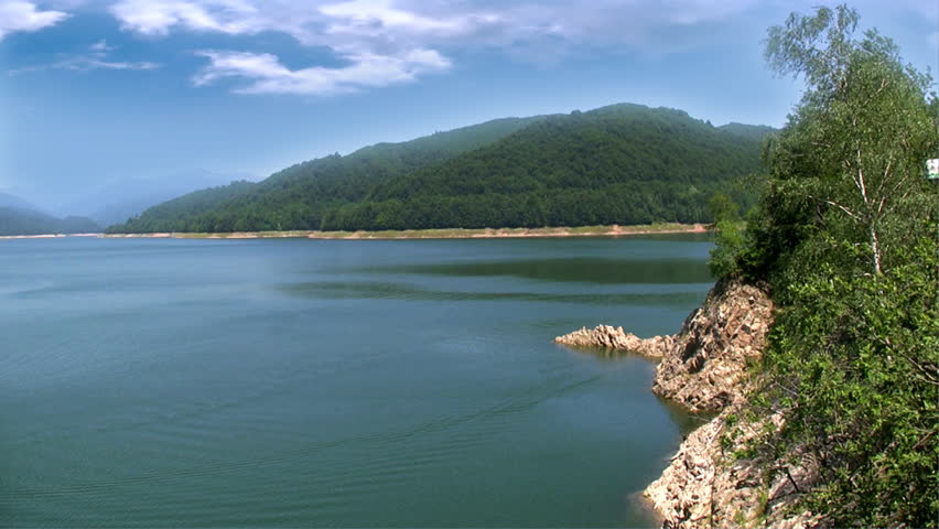 Travel destination,lake Vidraru in Romania 