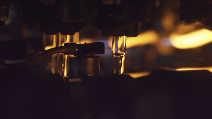 A large oven at the glass-blowing plant