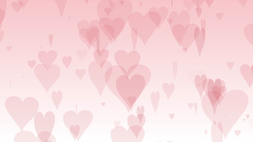Fading Hearts Background for Valentines Stock Footage Video (100%