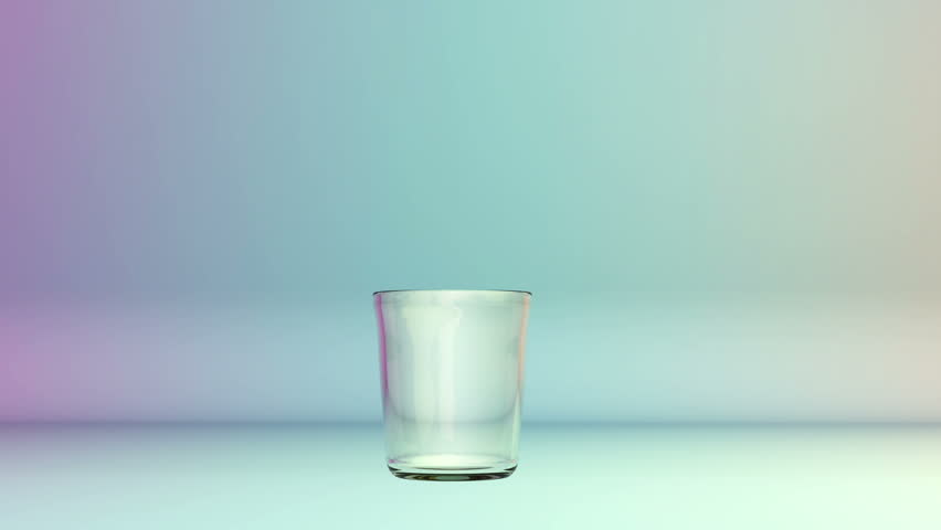 Colorful pens in studio falling into a Glass, Alpha